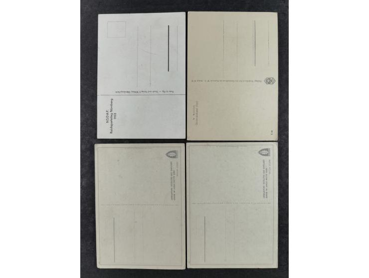 1936/46, reichhaltige Partie mit über 150 Propagandakarten sowie einigen Vignetten und kompletten Bildpostkarten-Sätzen mit v