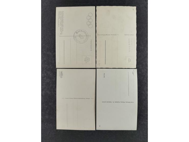 1936/46, reichhaltige Partie mit über 150 Propagandakarten sowie einigen Vignetten und kompletten Bildpostkarten-Sätzen mit v