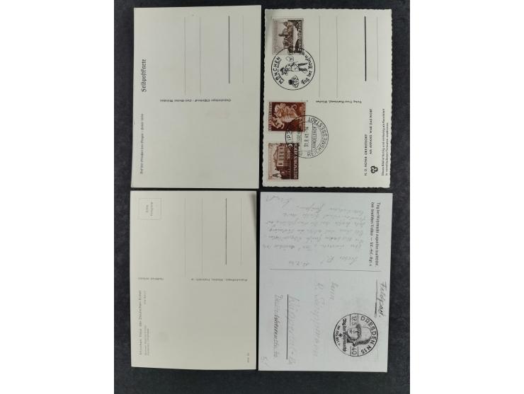 1936/46, reichhaltige Partie mit über 150 Propagandakarten sowie einigen Vignetten und kompletten Bildpostkarten-Sätzen mit v