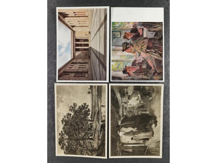 1936/46, reichhaltige Partie mit über 150 Propagandakarten sowie einigen Vignetten und kompletten Bildpostkarten-Sätzen mit v