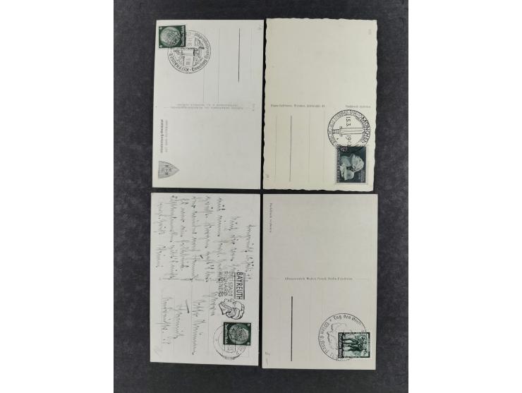 1936/46, reichhaltige Partie mit über 150 Propagandakarten sowie einigen Vignetten und kompletten Bildpostkarten-Sätzen mit v