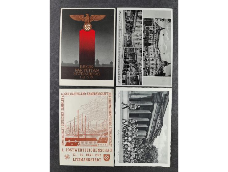 1936/46, reichhaltige Partie mit über 150 Propagandakarten sowie einigen Vignetten und kompletten Bildpostkarten-Sätzen mit v