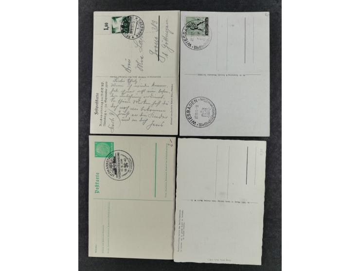 1936/46, reichhaltige Partie mit über 150 Propagandakarten sowie einigen Vignetten und kompletten Bildpostkarten-Sätzen mit v