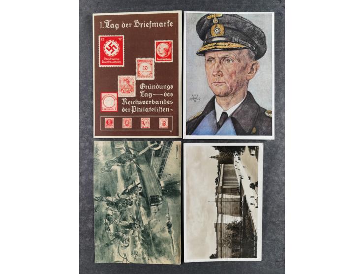 1936/46, reichhaltige Partie mit über 150 Propagandakarten sowie einigen Vignetten und kompletten Bildpostkarten-Sätzen mit v