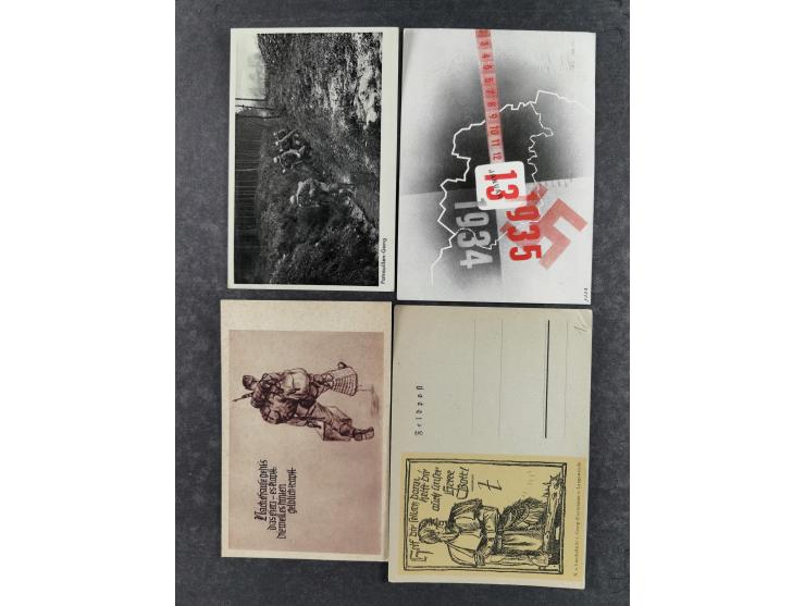 1936/46, reichhaltige Partie mit über 150 Propagandakarten sowie einigen Vignetten und kompletten Bildpostkarten-Sätzen mit v