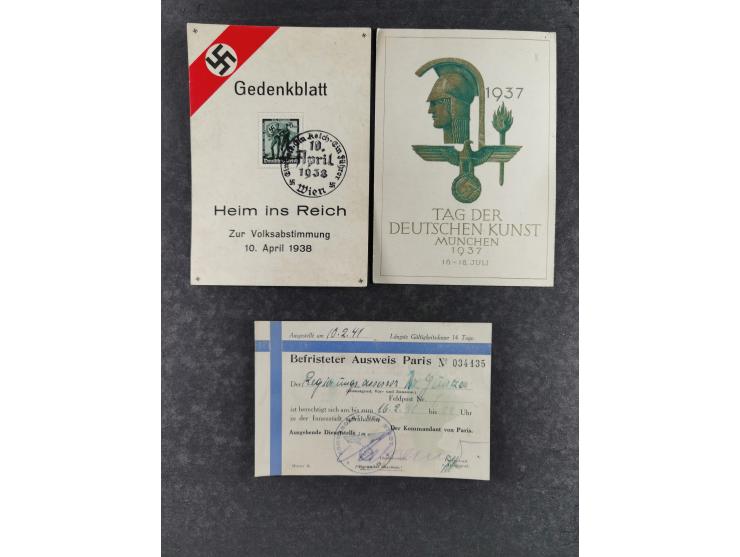 1936/46, reichhaltige Partie mit über 150 Propagandakarten sowie einigen Vignetten und kompletten Bildpostkarten-Sätzen mit v