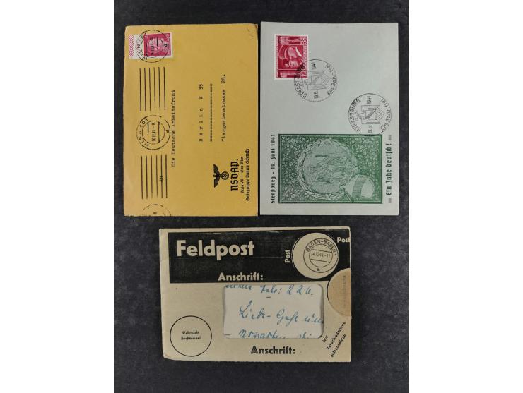 1936/46, reichhaltige Partie mit über 150 Propagandakarten sowie einigen Vignetten und kompletten Bildpostkarten-Sätzen mit v