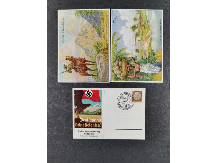 1936/46, reichhaltige Partie mit über 150 Propagandakarten sowie einigen Vignetten und kompletten Bildpostkarten-Sätzen mit v