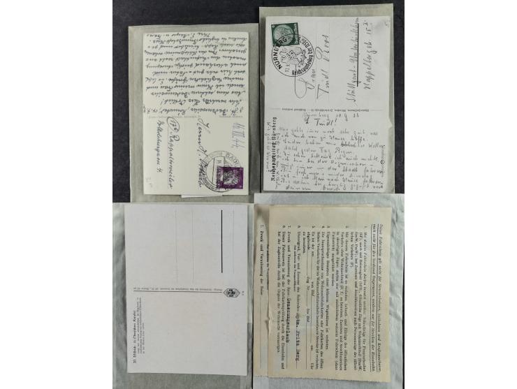 1936/46, reichhaltige Partie mit über 150 Propagandakarten sowie einigen Vignetten und kompletten Bildpostkarten-Sätzen mit v