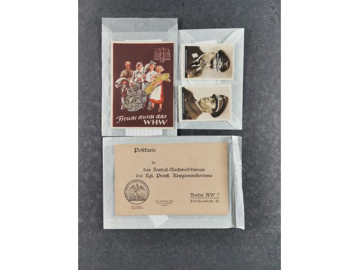 1936/46, reichhaltige Partie mit über 150 Propagandakarten sowie einigen Vignetten und kompletten Bildpostkarten-Sätzen mit v