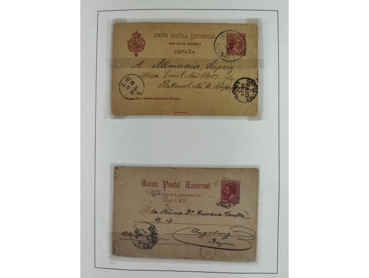 1850/1960, mostly unused and used collection from Michel No. 1 on cover front incl. Spanish colonies and some Portugal with p