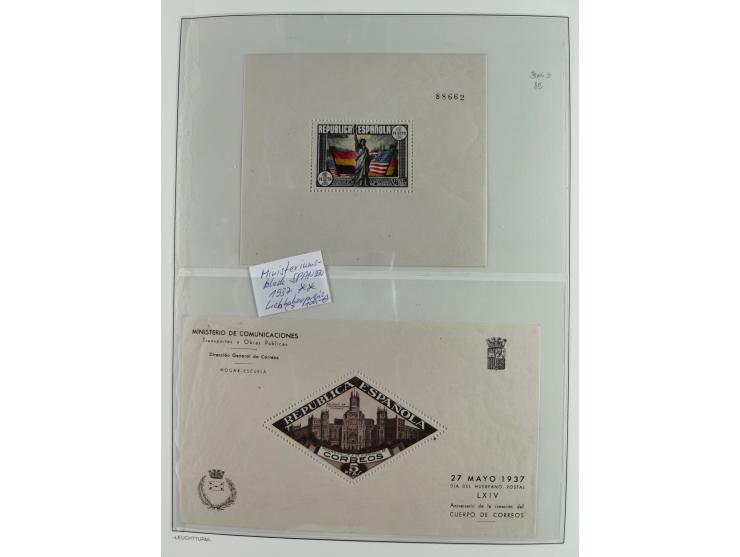 1850/1960, mostly unused and used collection from Michel No. 1 on cover front incl. Spanish colonies and some Portugal with p