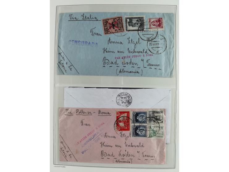 1850/1960, mostly unused and used collection from Michel No. 1 on cover front incl. Spanish colonies and some Portugal with p