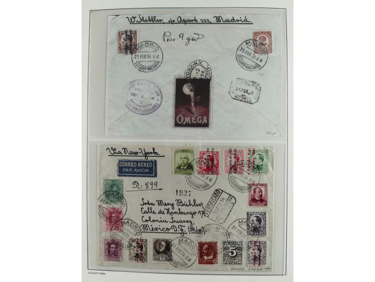 1850/1960, mostly unused and used collection from Michel No. 1 on cover front incl. Spanish colonies and some Portugal with p