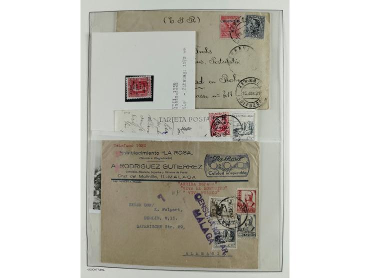 1850/1960, mostly unused and used collection from Michel No. 1 on cover front incl. Spanish colonies and some Portugal with p