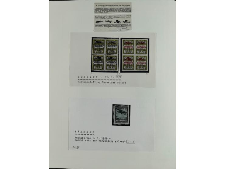 1850/1960, mostly unused and used collection from Michel No. 1 on cover front incl. Spanish colonies and some Portugal with p