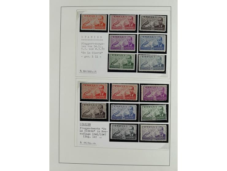 1850/1960, mostly unused and used collection from Michel No. 1 on cover front incl. Spanish colonies and some Portugal with p