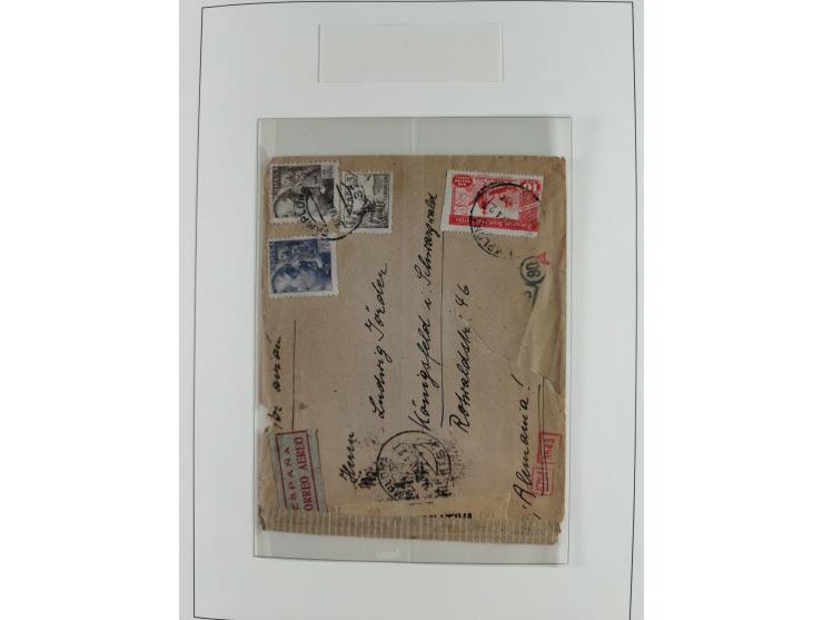 1850/1960, mostly unused and used collection from Michel No. 1 on cover front incl. Spanish colonies and some Portugal with p