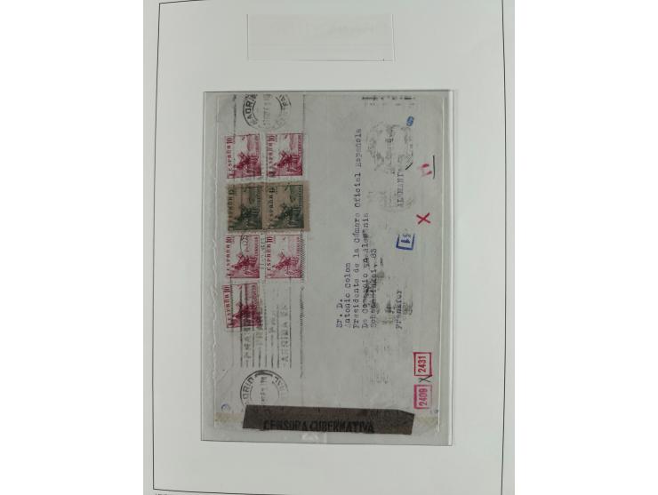 1850/1960, mostly unused and used collection from Michel No. 1 on cover front incl. Spanish colonies and some Portugal with p