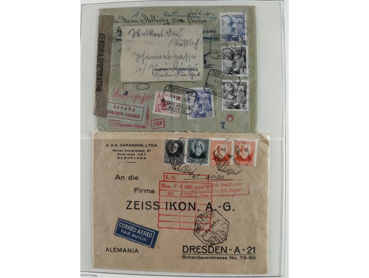 1850/1960, mostly unused and used collection from Michel No. 1 on cover front incl. Spanish colonies and some Portugal with p