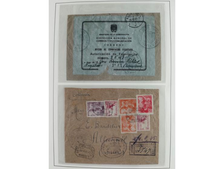 1850/1960, mostly unused and used collection from Michel No. 1 on cover front incl. Spanish colonies and some Portugal with p