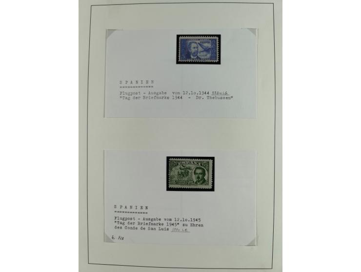 1850/1960, mostly unused and used collection from Michel No. 1 on cover front incl. Spanish colonies and some Portugal with p