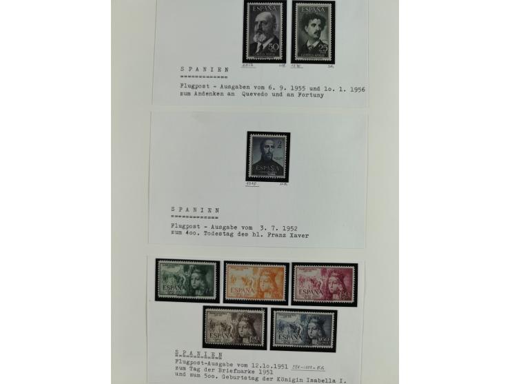 1850/1960, mostly unused and used collection from Michel No. 1 on cover front incl. Spanish colonies and some Portugal with p