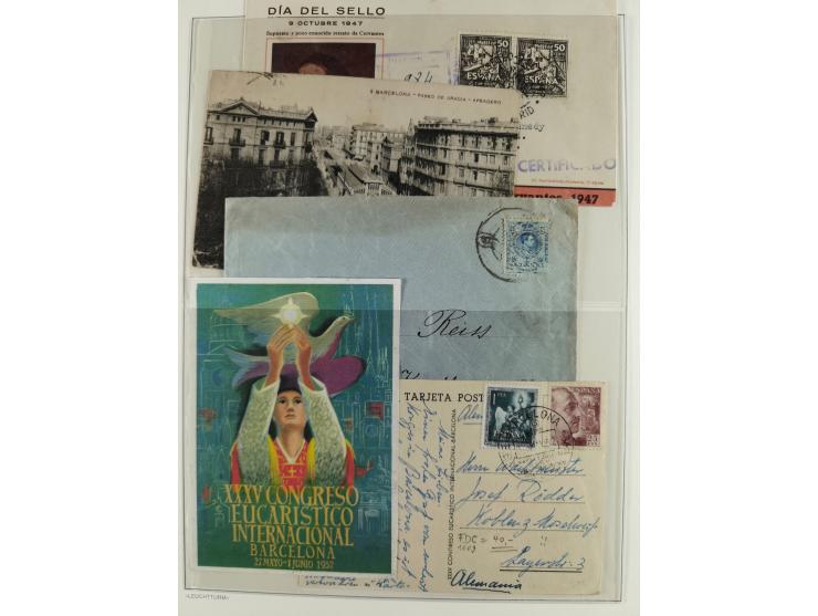 1850/1960, mostly unused and used collection from Michel No. 1 on cover front incl. Spanish colonies and some Portugal with p