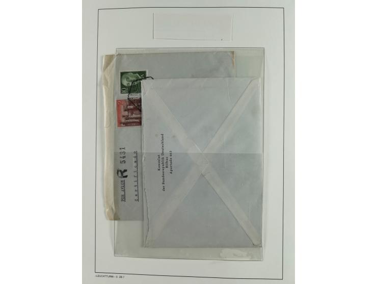 1850/1960, mostly unused and used collection from Michel No. 1 on cover front incl. Spanish colonies and some Portugal with p