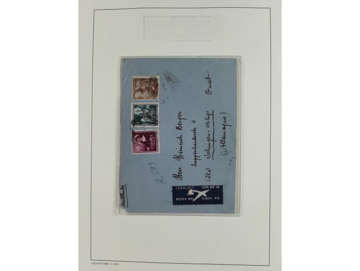 1850/1960, mostly unused and used collection from Michel No. 1 on cover front incl. Spanish colonies and some Portugal with p