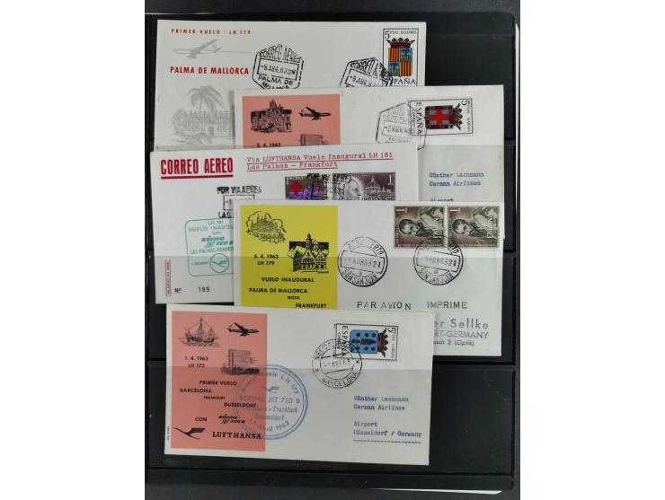 1850/1960, mostly unused and used collection from Michel No. 1 on cover front incl. Spanish colonies and some Portugal with p