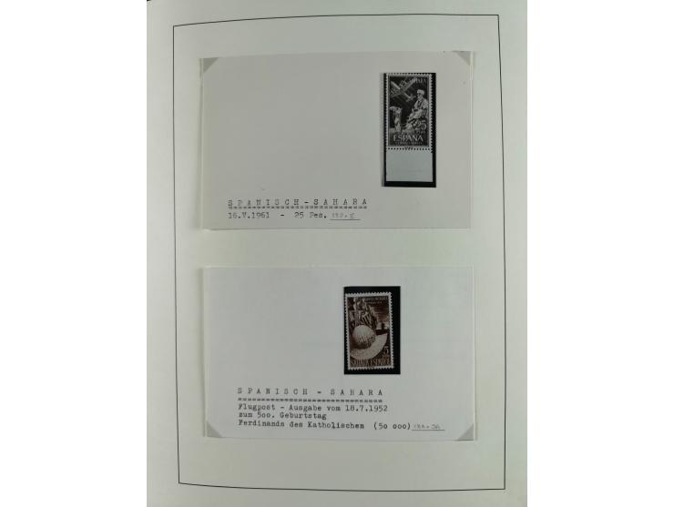 1850/1960, mostly unused and used collection from Michel No. 1 on cover front incl. Spanish colonies and some Portugal with p