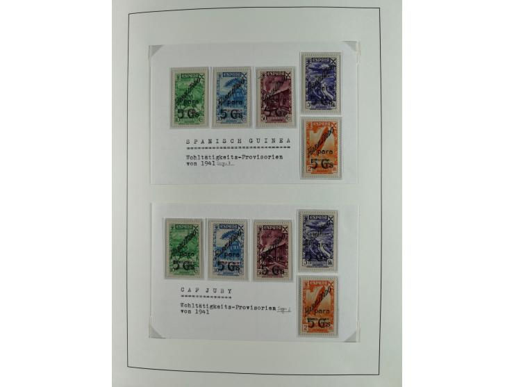 1850/1960, mostly unused and used collection from Michel No. 1 on cover front incl. Spanish colonies and some Portugal with p