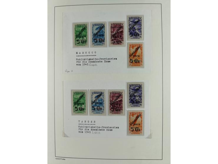 1850/1960, mostly unused and used collection from Michel No. 1 on cover front incl. Spanish colonies and some Portugal with p