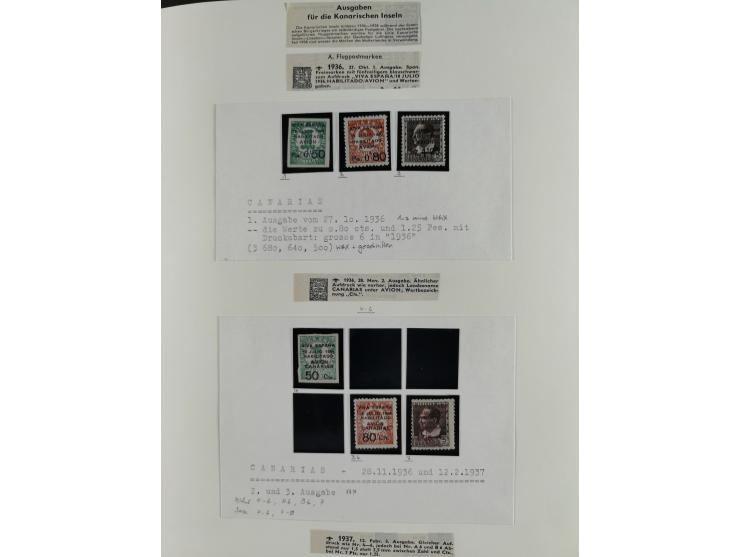 1850/1960, mostly unused and used collection from Michel No. 1 on cover front incl. Spanish colonies and some Portugal with p