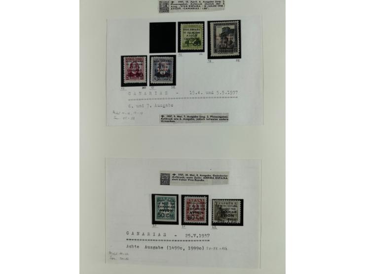 1850/1960, mostly unused and used collection from Michel No. 1 on cover front incl. Spanish colonies and some Portugal with p