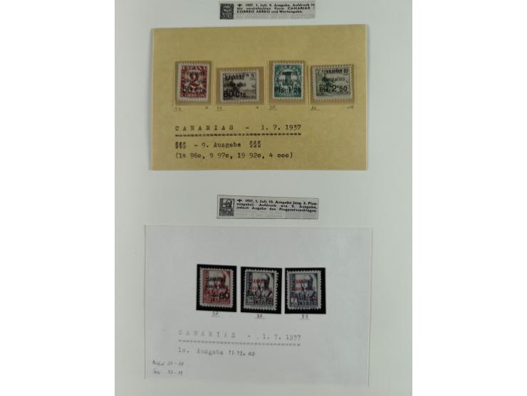 1850/1960, mostly unused and used collection from Michel No. 1 on cover front incl. Spanish colonies and some Portugal with p