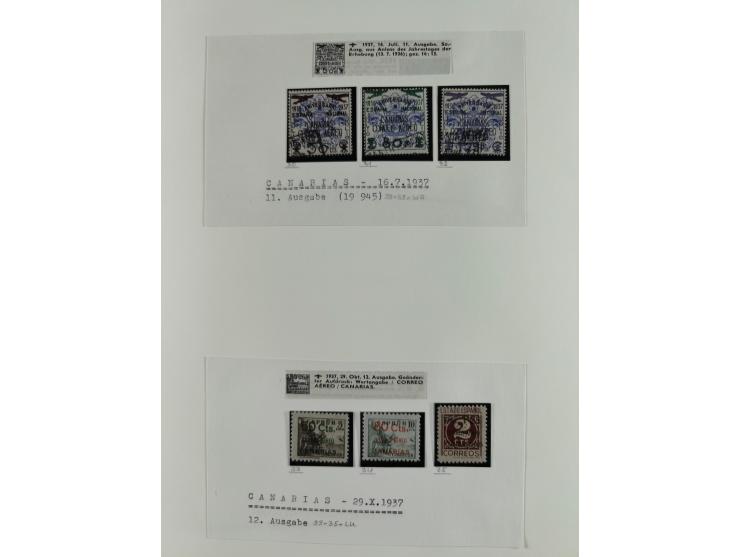 1850/1960, mostly unused and used collection from Michel No. 1 on cover front incl. Spanish colonies and some Portugal with p