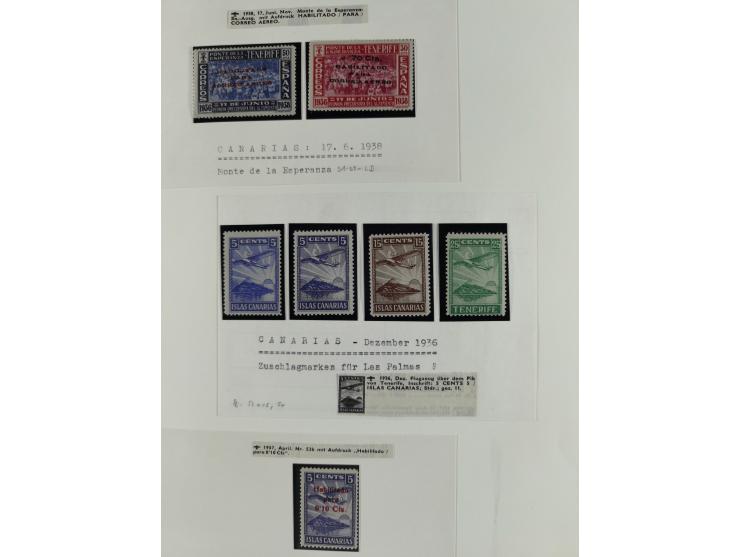 1850/1960, mostly unused and used collection from Michel No. 1 on cover front incl. Spanish colonies and some Portugal with p