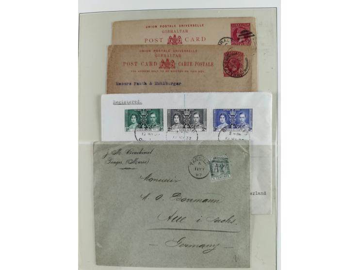 1850/1960, mostly unused and used collection from Michel No. 1 on cover front incl. Spanish colonies and some Portugal with p