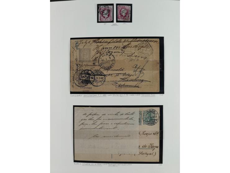 1850/1960, mostly unused and used collection from Michel No. 1 on cover front incl. Spanish colonies and some Portugal with p