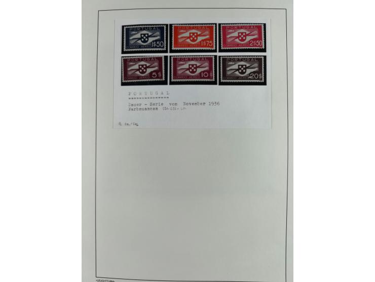 1850/1960, mostly unused and used collection from Michel No. 1 on cover front incl. Spanish colonies and some Portugal with p