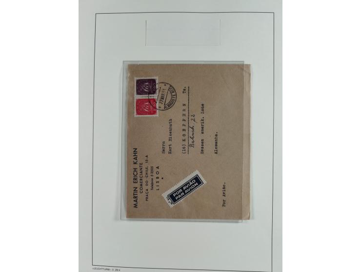 1850/1960, mostly unused and used collection from Michel No. 1 on cover front incl. Spanish colonies and some Portugal with p