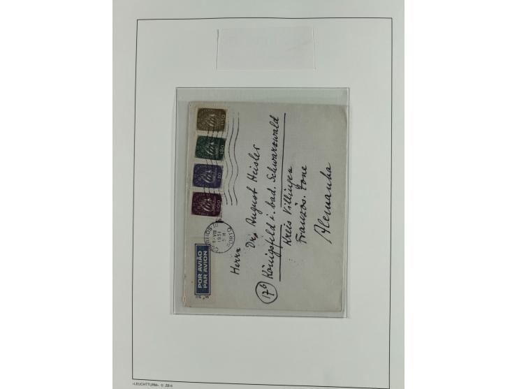 1850/1960, mostly unused and used collection from Michel No. 1 on cover front incl. Spanish colonies and some Portugal with p