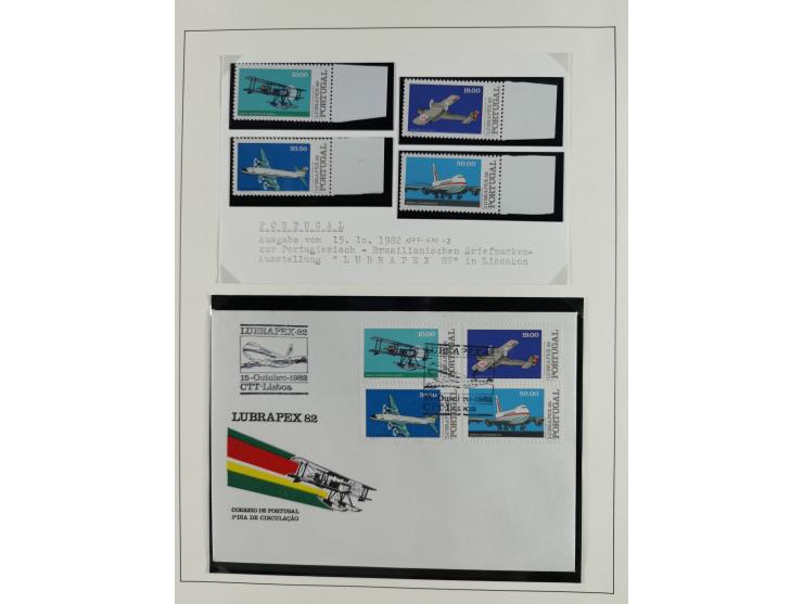 1850/1960, mostly unused and used collection from Michel No. 1 on cover front incl. Spanish colonies and some Portugal with p