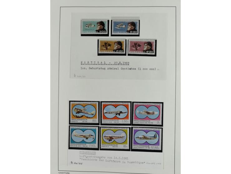 1850/1960, mostly unused and used collection from Michel No. 1 on cover front incl. Spanish colonies and some Portugal with p