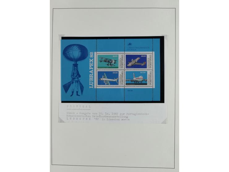 1850/1960, mostly unused and used collection from Michel No. 1 on cover front incl. Spanish colonies and some Portugal with p