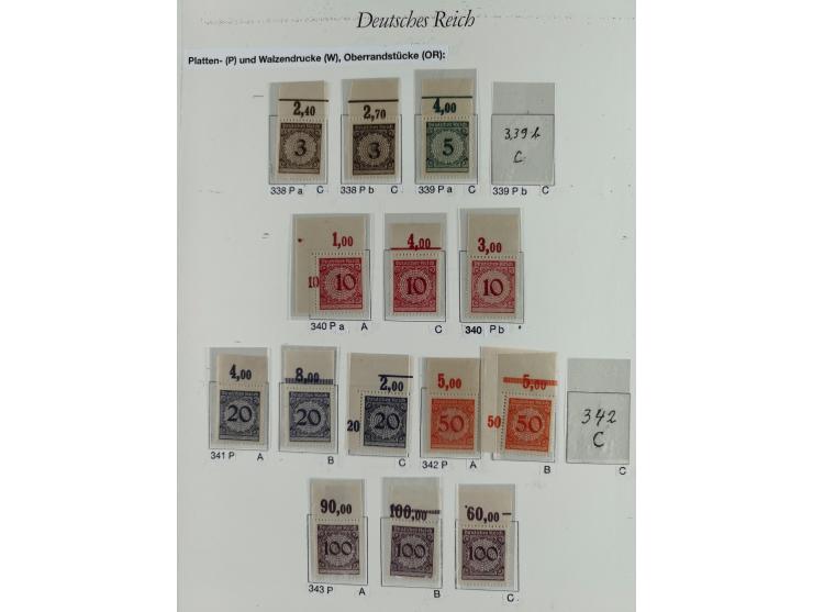 1923/46, in den Hauptnummern kpl. ungebrauchte/postfrische und zusätzlich gestempelte Sammlung inkl. Dienstmarken (gestempelt
