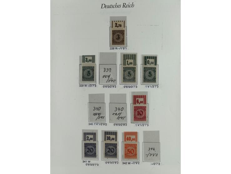 1923/46, in den Hauptnummern kpl. ungebrauchte/postfrische und zusätzlich gestempelte Sammlung inkl. Dienstmarken (gestempelt