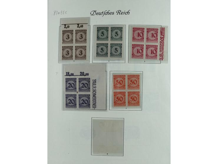 1923/46, in den Hauptnummern kpl. ungebrauchte/postfrische und zusätzlich gestempelte Sammlung inkl. Dienstmarken (gestempelt
